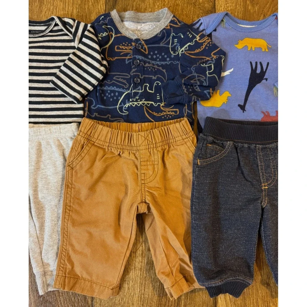 Baby Boy 3 Months Outfits Lot Jeans Pants Bodysuits Shirts Jacket Hoodie Clothes